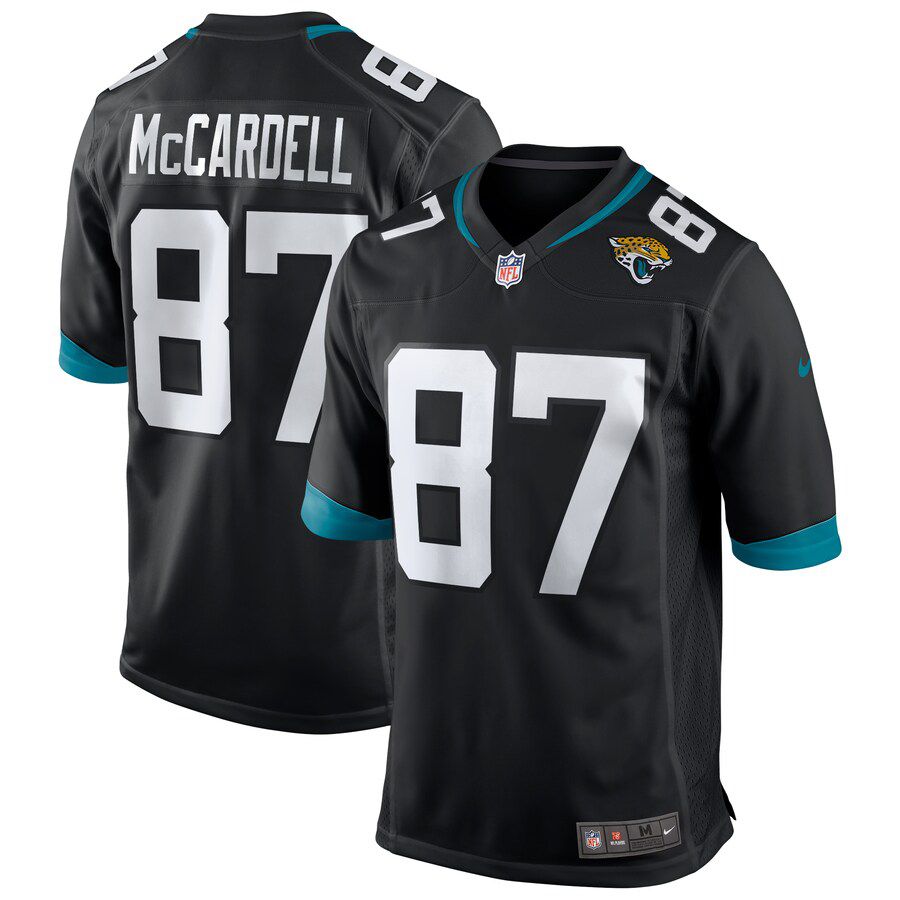 Men Jacksonville Jaguars #87 Keenan McCardell Nike Black Game Retired Player NFL Jersey